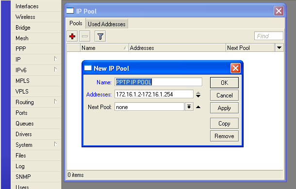 PPTP Server With Profile - MikroTik Wiki