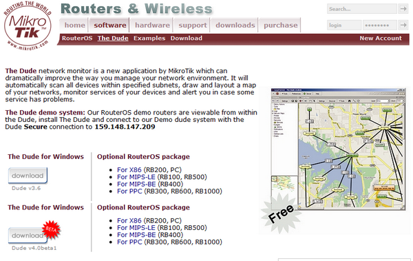 the dude server mikrotik