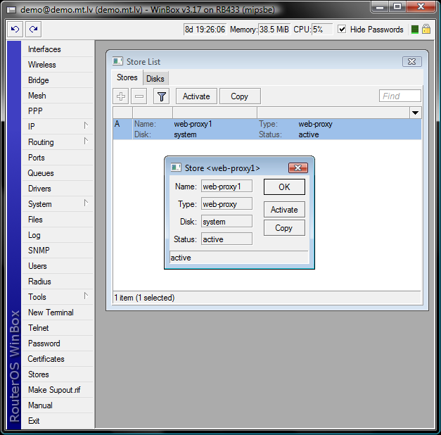 mikrotik routeros v5.20