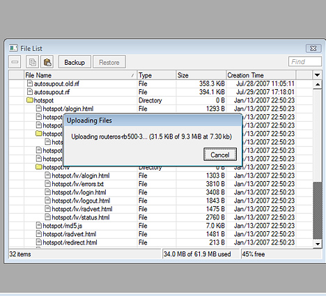 mikrotik firmware