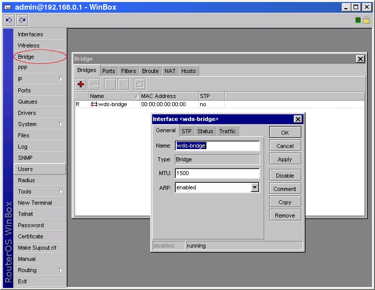 Mikrotik bridge