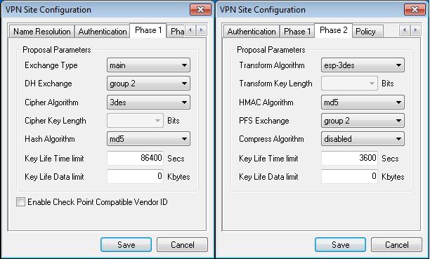 shrew soft vpn pre shared key configured