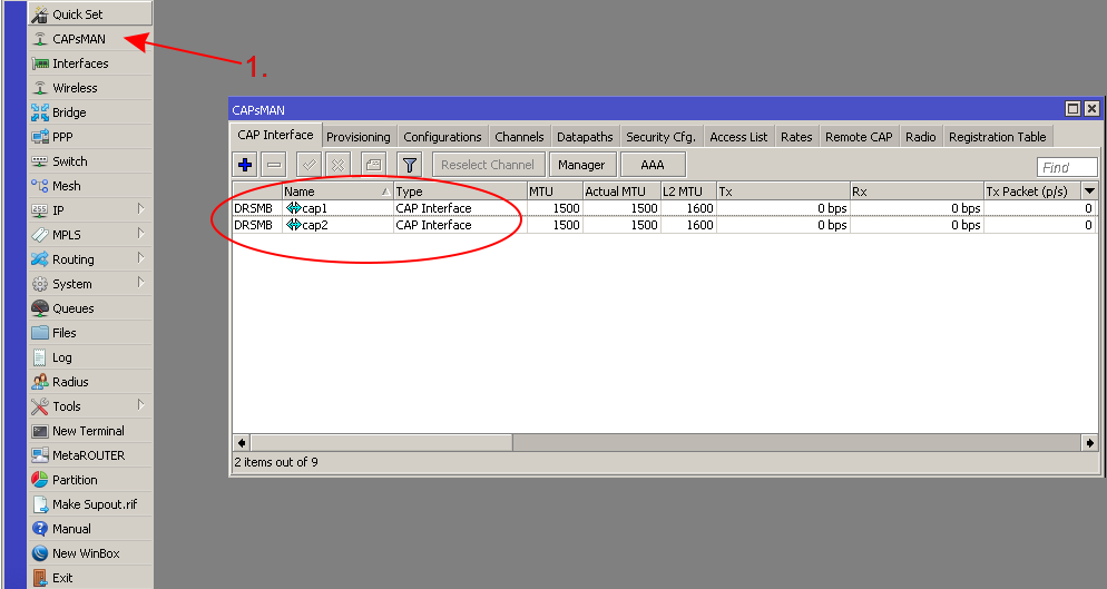 Mikrotik mesh or capsman