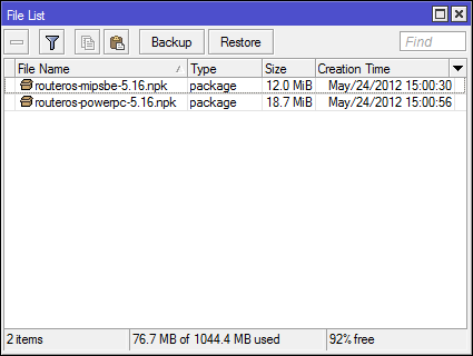 mikrotik firmware